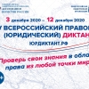 Ярославская область участвует в IV Всероссийском правовом (юридическом) диктанте c 3 по 12 декабря 2020 года